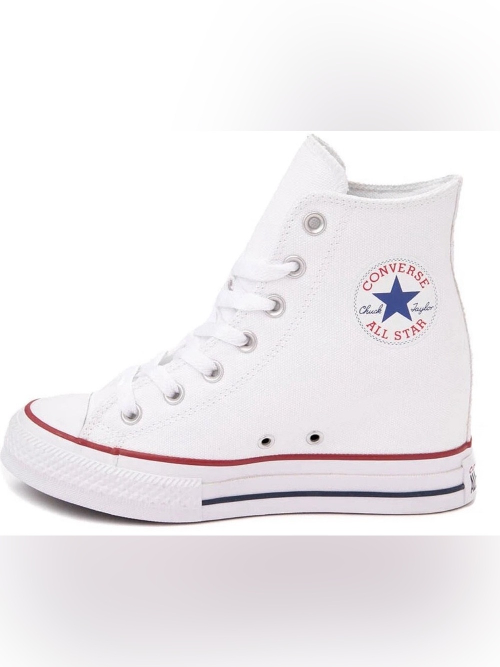 NWT - Converse Chuck Taylor All Star High Top Sneakers w/hidden wedge - Size 10